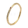 Artisan Engraved 304 Stainless Steel Rhinestone Bangles for Women BJEW-D456-01G-01-4