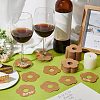 Paper Wine Glass Charms AJEW-WH0009-60C-02-5