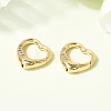 Brass Micro Pave Clear Cubic Zirconia Spring Gate Rings ZIRC-F146-01B-2