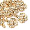 SHEGRACE Brass Micro Pave Clear Cubic Zirconia Pendants XGRQ2C386-407G-1