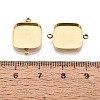 304 Stainless Steel Connector Cabochon Settings STAS-Q113-35G-3