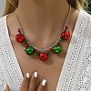 Christmas Bell Alloy Pendant Necklaces & Dangle Earrings & Charm Bracelets Sets WGF39B9-04-3