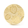 Golden Tone Round Wax Seal Brass Stamp Heads AJEW-Z034-01G-18-2