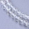 Natural White Topaz Beaded Necklaces NJEW-K114-A-A09-2