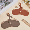 2Pcs 2 Colors Rectangle PU Leather Eyeglass Case AJEW-CN0006-95B-3