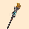 Evil Eyes Style Natural Tiger Eye Magic Wand PW-WGF9442-11-1