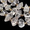 Natural Quartz Crystal Beads Strands G-F833-T02-02-4
