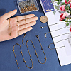 SUNNYCLUE 12Pcs 2 Colors 304 Stainless Steel Satellite Chain Necklaces Set NJEW-SC0001-13-3