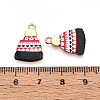 Winter Theme Printed Alloy Pendants PALLOY-H127-03G-04-01-3