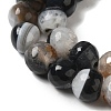 Dyed & Heated Natural Agate Crystal Beads Strands G-NH0010-01-4