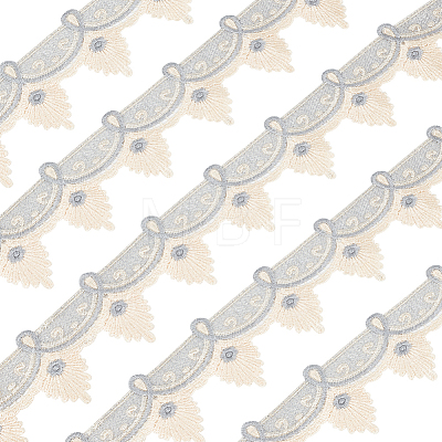 7.5 Yards Polyester Flower Lace Trim OCOR-OC0001-53B-1
