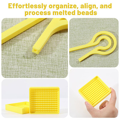 3Pcs 3 Styles Plastic Fuse Beads Picking Tray DIY-PH0038-05-1