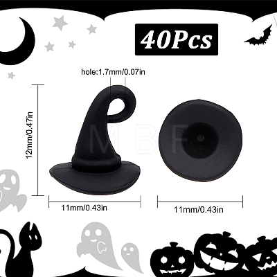 40Pcs Halloween Theme Alloy Pendants ENAM-SC0003-26-1