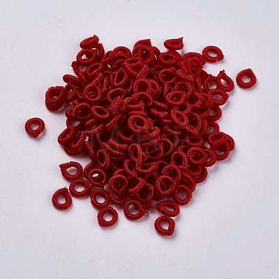 Polyester Cord Beads WOVE-K001-B38-1