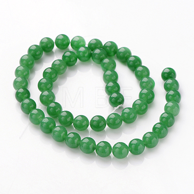 Natural Dyed White Jade Beads Strands X-JBR10-8mm-1