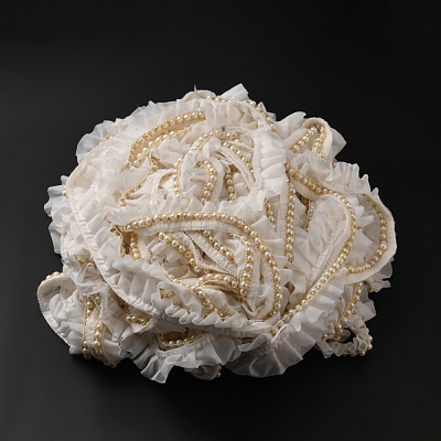 Elastic Chinlon Lace Trim EW-WH0013-21-1