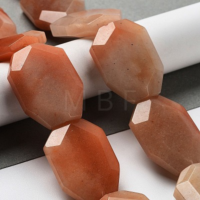 Natural Red Aventurine Beads Strands G-M429-A01-01-1