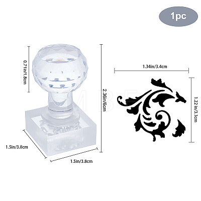 Clear Acrylic Soap Stamps DIY-WH0438-030-1