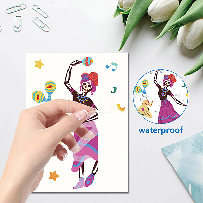 8 Sheets 8 Styles Cinco de Mayo PVC Waterproof Wall Stickers DIY-WH0345-087-1