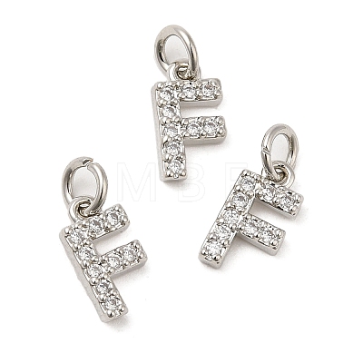 Brass Micro Pave Grade AAA Cubic Zirconia Charms LS-ZIRC-P067-11P-F-NR-1