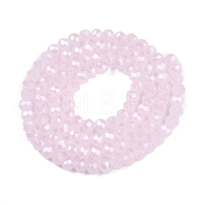 Electroplate Glass Beads Strands EGLA-A044-J4mm-A02-1