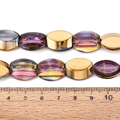 Electroplate Glass Beads Strands EGLA-Q134-02A-B01-1