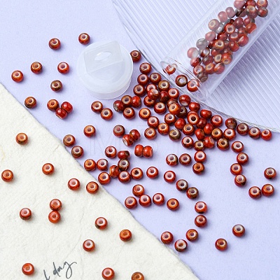 6/0 Opaque Glass Seed Beads SEED-YW0002-13A-1