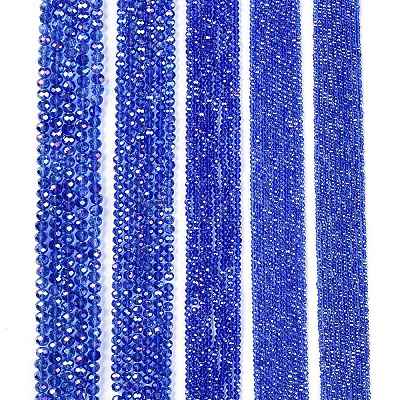 Electroplate Glass Beads Strands EGLA-A044-T1mm-B31-1