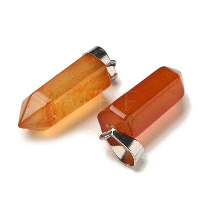 Natural Red Agate(Dyed & Heated) Pendants G-Z067-07P-16-1