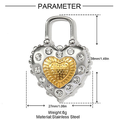 304 Stainless Steel Pendants STAS-OY002-74G-1