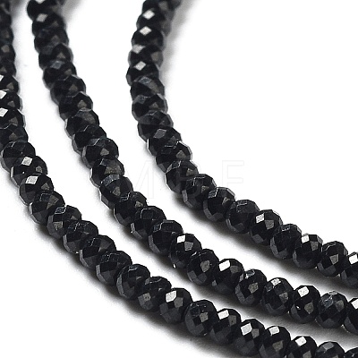 Natural Black Tourmaline Beads Strands G-J400-C12-01-1