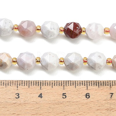 Natural Ocean Agate/Ocean Jasper Beads Strands GG-CBA3921-B14-8mm-1