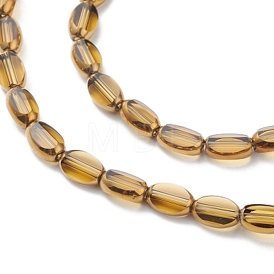 Electroplate Glass Beads Strands EGLA-K015-12B-1