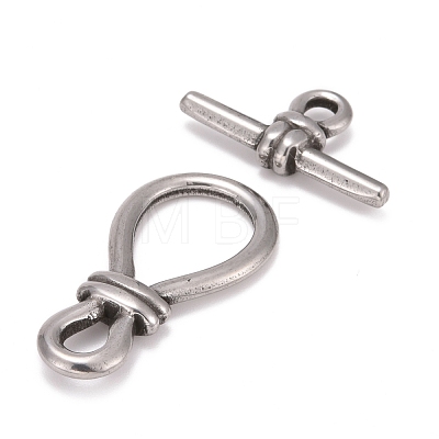 304 Stainless Steel Toggle Clasps STAS-K216-02P-1