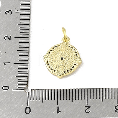 Brass Micro Pave Cubic Zirconia Pendants KK-E111-28G-1