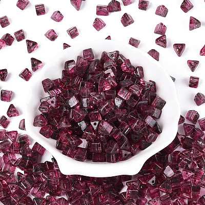 Picasso Transparent Glass Beads SEED-Q039-02G-1