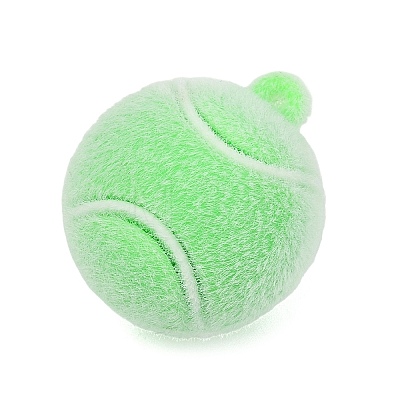 Sports Theme Flocking Silicone Pendants SIL-C012-02A-03-1