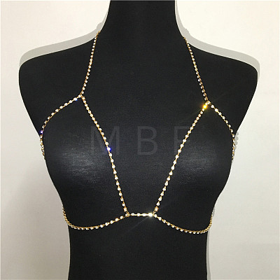 Alloy Full Crystal Rhinestone Sexy Body Chains for Bikini WG53BDA-01-1