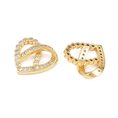 Brass Micro Pave Cubic Zirconia Pendants KK-I475-05G-03-1