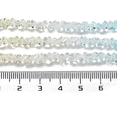 Transparent Glass Bead Strands GLAA-H023-03F-1