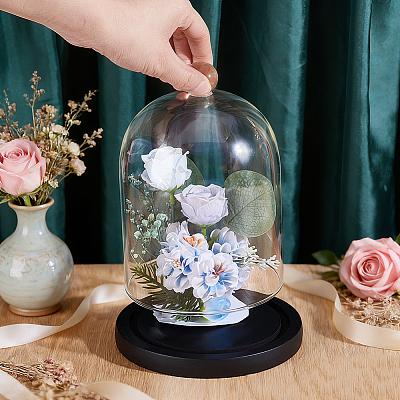 Arch Glass Dome Cover AJEW-WH0481-606B-1