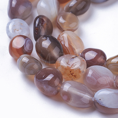 Natural Botswana Agate Beads Strands G-P433-20-1