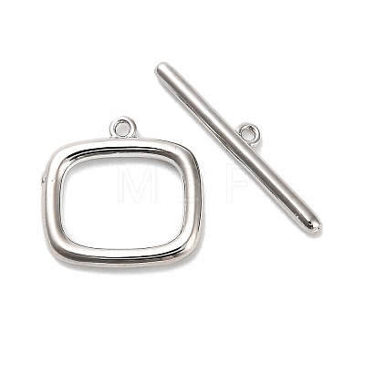 Brass Toggle Clasps KK-L229-011P-1