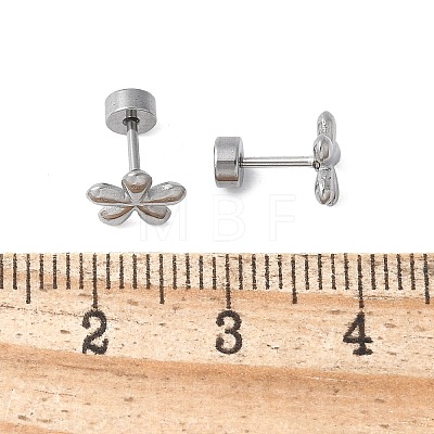 304 Stainless Steel Stud Earrings for Women EJEW-E603-05G-P-1