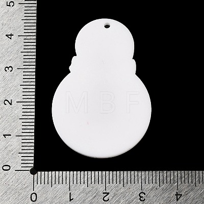 Printed Christmas Themed Acrylic Pendants OACR-L018-11A-1