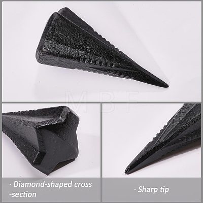 Steel Wood Splitter TOOL-WH0165-54-1