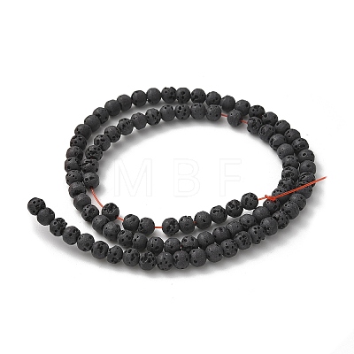 Synthetic Lava Rock Dyed Beads Strands G-H311-08D-03-1