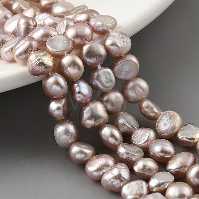 Natural Cultured Freshwater Pearl Beads Strands PEAR-A006-04C-1