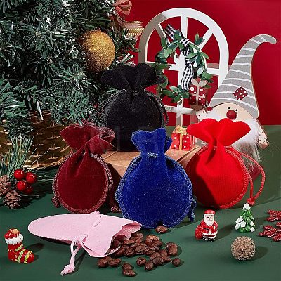 Velvet Gift Bags Drawstring Jewelry Pouches Wedding Favor Bags TP-NB0001-11-1