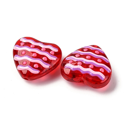 Glass Enamel Beads GLAA-Q125-01A-04-1